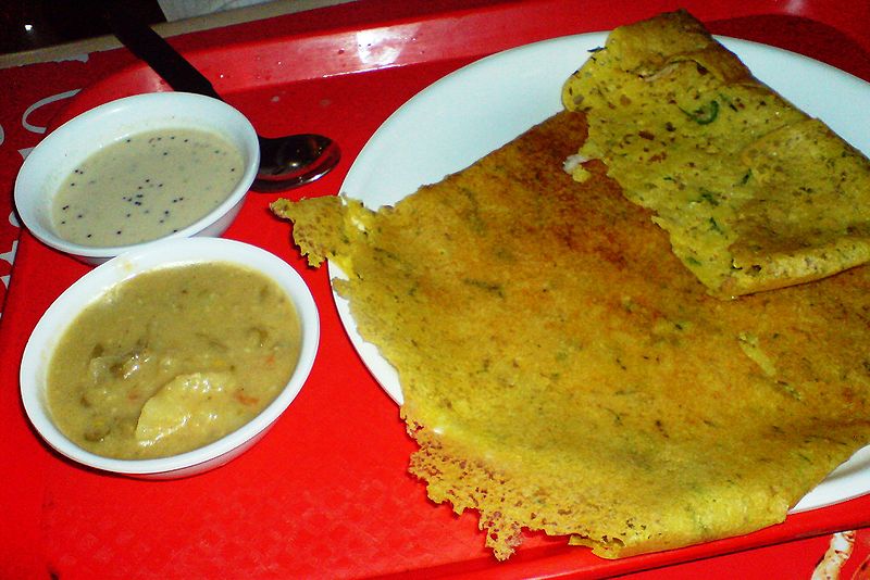 Rava dosa - A popular pancake dish made with semolina